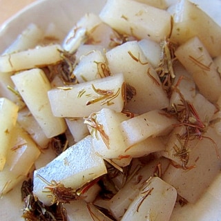 納豆昆布と生芋蒟蒻煮